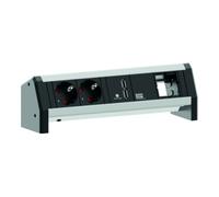 Bachmann Bachmann Bloc prise Desk1 noir, 2x USB protégés, 1x CM 902.0182 Quantité:1