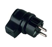 Bachmann Fiche électrique mâle 919.178 - Tout caoutchouc, avec terre, IP44, noir