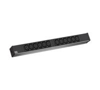 Bachmann Bachmann Multiprise 19 pouces 12 prises 1U IEC C13 noire Quantité:1
