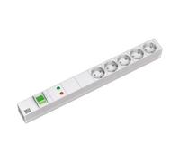 Bachmann Bachmann Multiprise 19 pouces 5x avec interrupteur, alu 333.403 Quantité:1