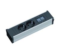 Bachmann Bachmann Multiprise 2 prises CONI 2x protection 2x CAT5 333.1008 Quantité:1