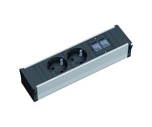 Bachmann Bachmann Multiprise 2 prises CONI 2x protection 2x CAT5 333.1008 Quantité:1