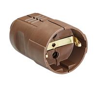 Bachmann Bachmann Prise de protection, brun, PVC, centrale 912.470 Quantité:1