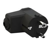 Bachmann Fiche coudée 960.302 - contact de protection 250 V, polyamide, gris clair (RAL 7035) IP20