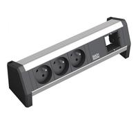 BACHMANN Bandeau modulaire DESK 1 3 prises + 1 emplacement