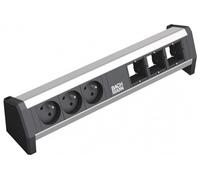 BACHMANN Bandeau modulaire DESK 1 3 prises + 3 emplacements
