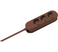 Bachmann Bloc multiprise avec Contact de Protection Smart 388471 Marron
