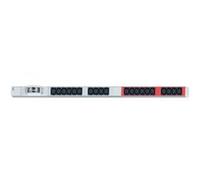 Bachmann - Coupe-circuit (rack-montable) - CA 250 V - 3680 Watt - entrée : tripolaire - connecteurs de sortie : 20 (power IEC 60320 C13) - 1U - 3 m cordon - Allemagne - gris, noir