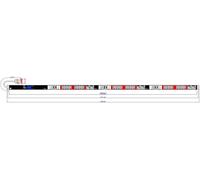 BACHMANN BN2000 ALU 1U 24xC13 6xC19 6xLS, 3 phases avec code couleur
