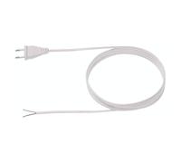 BACHMANN Câble d'alimentation 2x0,75 2m Blanc, H03VVH2-F fiche Euro Non emballé