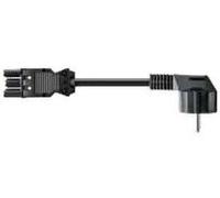 Bachmann - Câble d'alimentation - GST18i3 (M) pour CEE 7/4 (M) - 2 m - connecteur à angle droit - noir