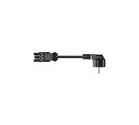 Bachmann - Câble d'alimentation - GST18i3 (M) pour CEE 7/4 (M) - 2 m - connecteur à angle droit - noir