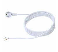 BACHMANN Câble d'alimentation H05VV-F 3G1,5 2m, blanc, sans emballage