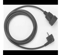 Bachmann Câble Schuko Noir 5m H05VV-F 3G 1.50mm² - Connecteur Mâle/Femelle, 250V 16A, Référence 341.186, Longueur 5000mm