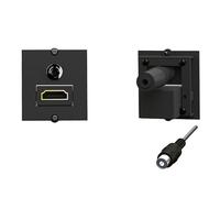 BACHMANN Cadre : 1 Port HDMI 90° + 1 Mini Jack