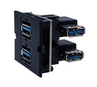 BACHMANN Cadre 2 x USB 3.0, Sortie latérale à 90°