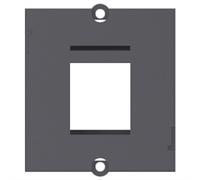 BACHMANN Cadre module Custom 1x Keystone, noir