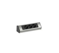 Bachmann Casia 2 Unité D'alimentation D'angle 3x 230V Acier Inoxydable (Prise européenne) - 932.000