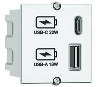 BACHMANN Chargeur USB A/C 22Watt CM Blanc