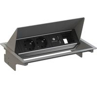 BACHMANN CONEO SET 2x contact de protection, 1x ABD, 1xUSB Charger, argenté