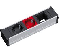 BACHMANN CONI 1xCEE7/3 1xCEE7/3 rot, Schutzkontakt 1x schwarz + 1x rot