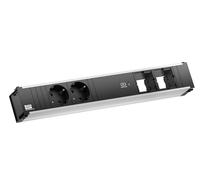 BACHMANN CONI 2xCEE7/3 1xUSB C 60W, Contact de Protection GST18 mâle