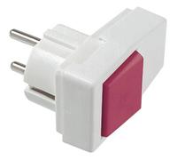 Bachmann Connecteur 2p T Blanc Avec Interrupteur Lumineux