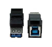Bachmann Connecteur de données USB A/B 3.0 Keystone 917401, Noir