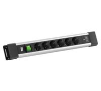 Bachmann CONNECTUS 6 x CEE7/3 1 x Interrupteur, 1 x USB C/C 45 W L = 2,0 m CEE7/7 Gris