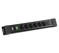 Bachmann CONNECTUS 6 x CEE7/3 1 x Interrupteur, 1 x USB C/C 45 W L = 2,0 m CEE7/7 Noir