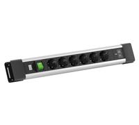 Bachmann CONNECTUS 6 x CEE7/3 1 x Interrupteur, 1 x USB C/C 65 W L = 2,0 m CEE7/7 Gris