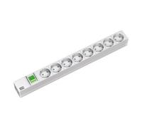 Bachmann Coupe-circuit rack-montable Secomp 19.07.1185 – 8 sorties – 1U 19" – 2 m cordon – Argent