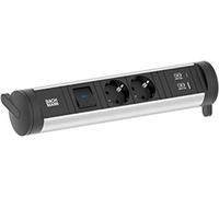 BACHMANN CYCLE Base 2xCEE7/3 1xinterrupteur 1xUSB A/C 22W 0,2m GST18