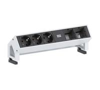 Bachmann Desk 2 multiprise 0,2 m 3 sortie(s) CA Noir, Blanc
