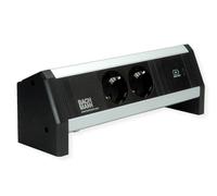 BACHMANN Desk 2X Contact de Protection USB C, USB Charger 30W GST18