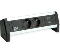 BACHMANN DESK 2xSchutzkontakt 1xUSB A&C, USB Charger 22W Charger, GST18