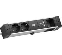 BACHMANN DESK RAIL 2x contact de protection 1x USB Charger 1x ABD