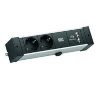 BACHMANN DESK RAIL 2x contact de protection 1x USB Charger