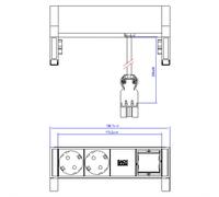 BACHMANN DESK2 2x contact de protection 1x ABD GST18, blanc