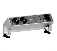 BACHMANN DESK2 2x Schutzkontakt 1x USB-Charger 1x ABD GST18, weiß