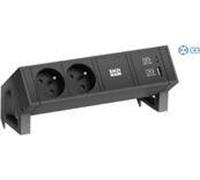 Bachmann DESK2 2xCEE7/3 1xUSB 902.962 A&C 22W 0,2m GST18 RAL9005 1 (902.962)