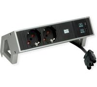 BACHMANN DESK2 2xP40 1xUSB A/C 22W, 0,2m GST18 INOX Italia