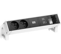 Bachmann Desk2 2Xute 1Xusb A/C 22W 1Xcm 0,2M Gst18 Ral9010