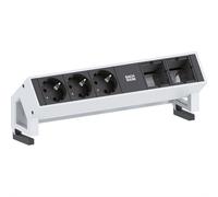 BACHMANN DESK2 3x Schutzkontakt 2x ABD GST18, weiß