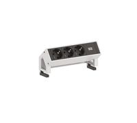 BACHMANN DESK2 3xCEE7/3 , GST18 incl. câble d'alimentation 1,5m, blanc
