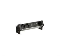 BACHMANN DESK2 ALU BLACK 2x contact de protection 1x USB-Charger 1x ABD GST18