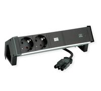 BACHMANN DESK2 ALU Black 2X Protection USBC, Chargeur USB 60W 0,2m GST18
