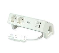BACH 902.3201 - DESK 2 blocs multiprises, double, USB A&C 22 W.