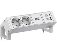 Bachmann Desk2 Alu White 2Xcee7/3 1Xusb A/C 22W 0,2M Gst18