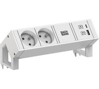 BACHMANN DESK2 blanc 2xUTE 1xUSB A/C 22W 0,2m GST18